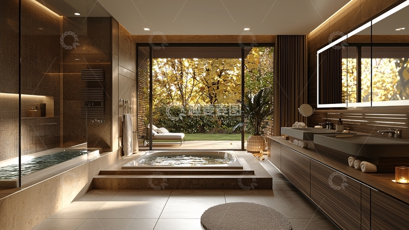 高清大图下载【趣麦麦图】现代简约风格浴室设计