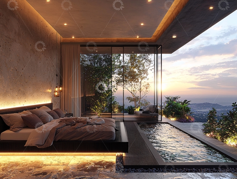 高清大图下载【趣麦麦图】极简风卧室设计