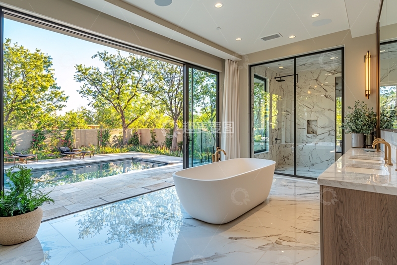 高清大图下载【趣麦麦图】现代简约浴室设计