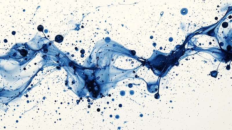 高清大图下载【趣麦麦图】蓝色水墨画