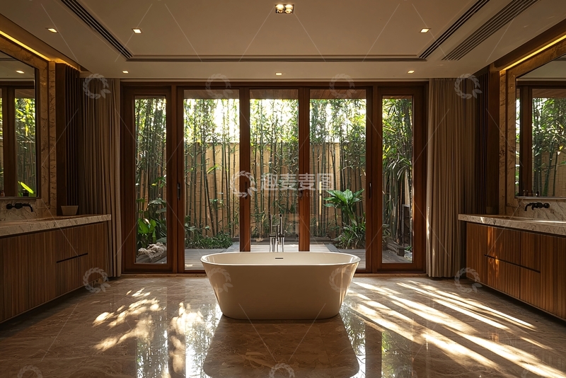 高清大图下载【趣麦麦图】现代简约风格浴室