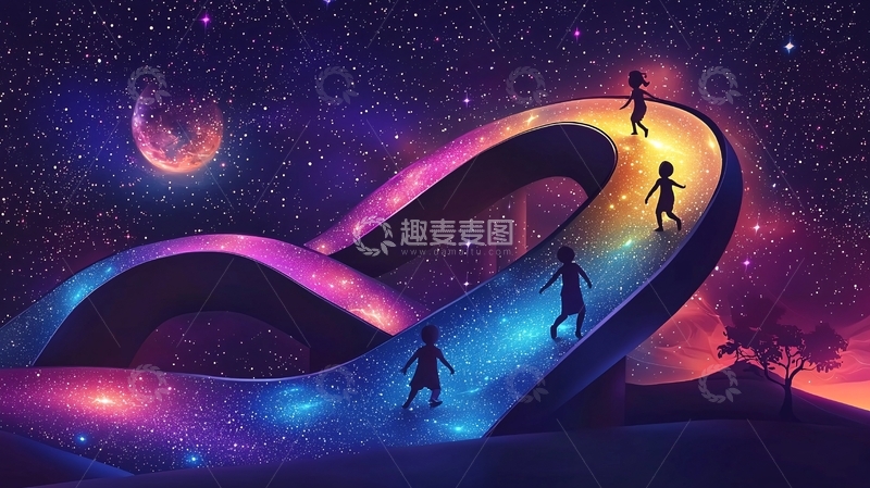 高清大图下载【趣麦麦图】宇宙星河之路