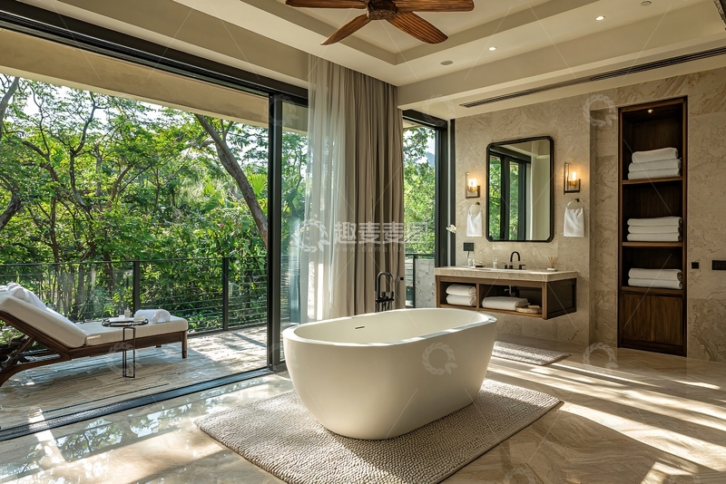 高清大图下载【趣麦麦图】豪华酒店浴室