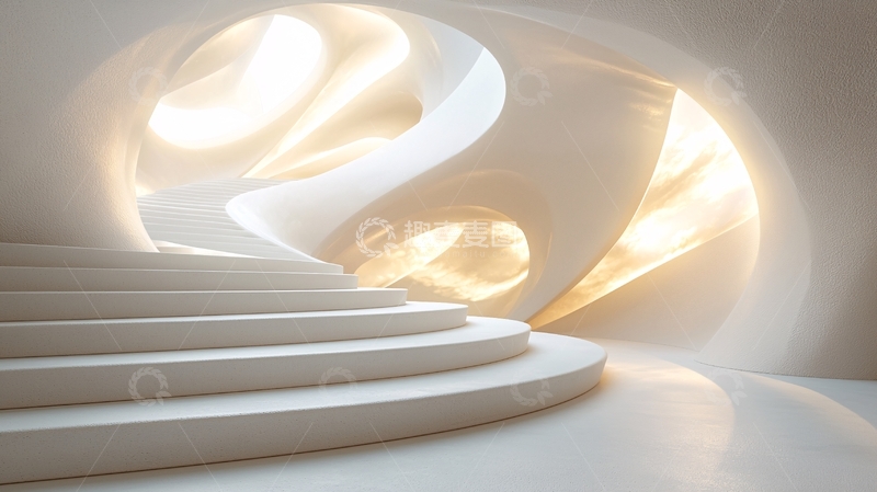 高清大图下载【趣麦麦图】抽象白色建筑