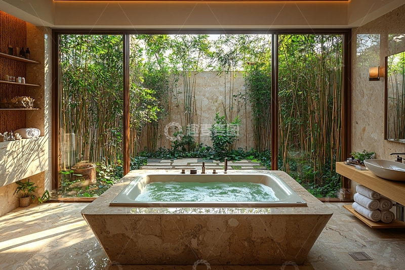 高清大图下载【趣麦麦图】高端酒店浴室