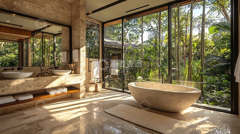 高清大图下载【趣麦麦图】现代简约风格浴室