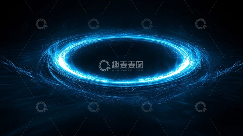 高清大图下载【趣麦麦图】蓝色能量环