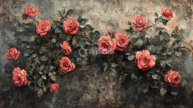 高清大图下载【趣麦麦图】玫瑰花藤