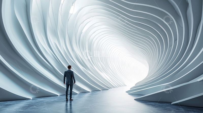 高清大图下载【趣麦麦图】未来感隧道