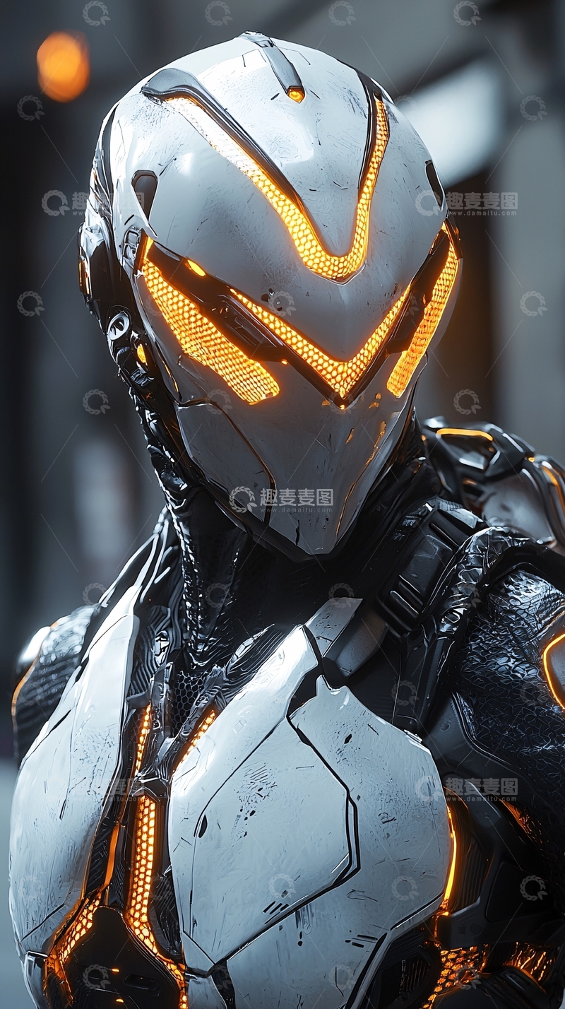 高清大图下载【趣麦麦图】未来科技感机器人