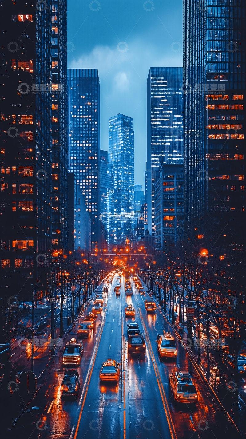 高清大图下载【趣麦麦图】纽约夜景
