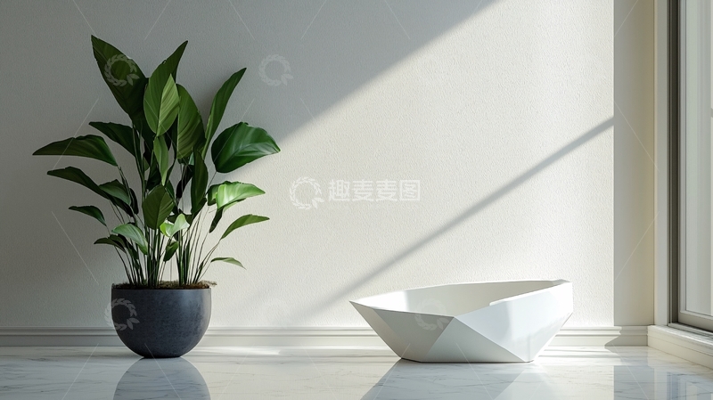 高清大图下载【趣麦麦图】简约室内绿植摆设