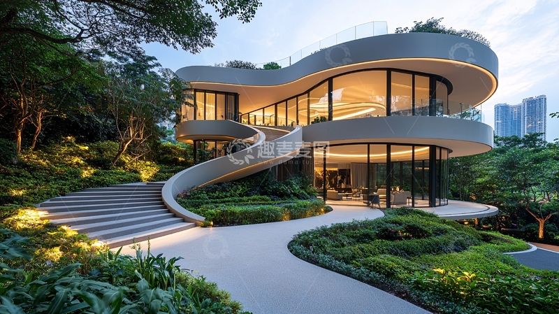 高清大图下载【趣麦麦图】现代风格别墅