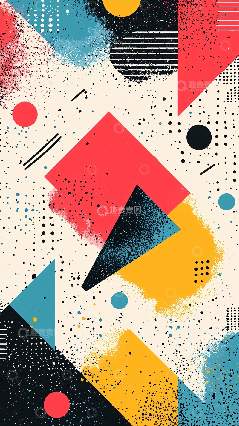 高清大图下载【趣麦麦图】抽象几何背景