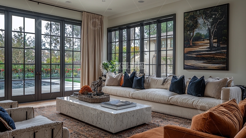 高清大图下载【趣麦麦图】现代简约客厅