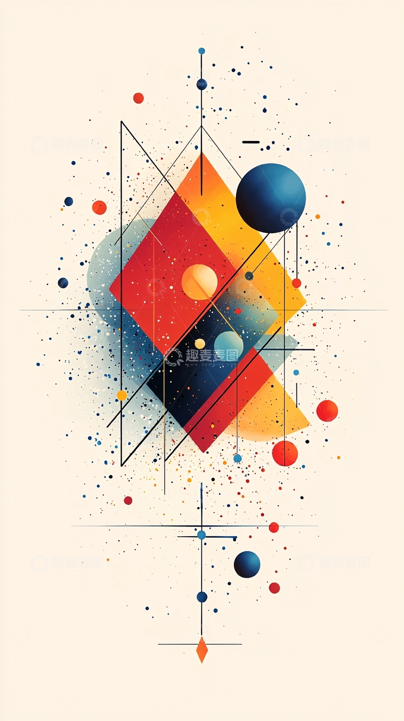 高清大图下载【趣麦麦图】抽象几何图形