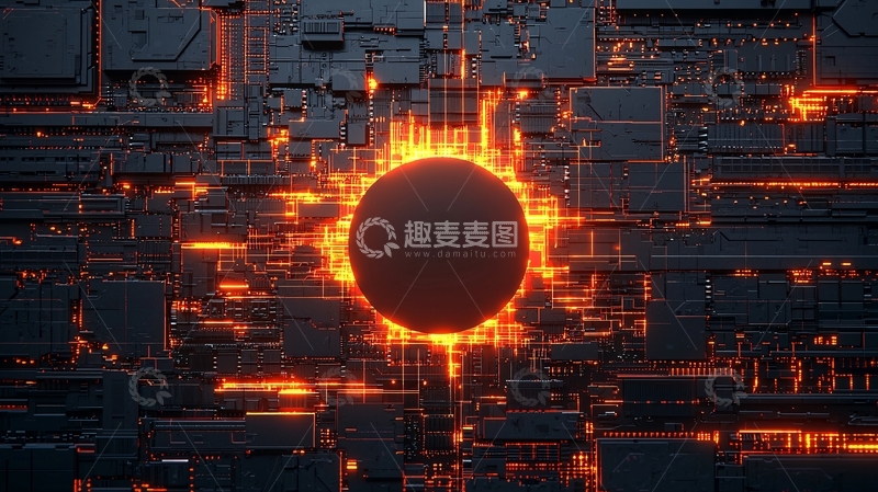 高清大图下载【趣麦麦图】抽象科技背景