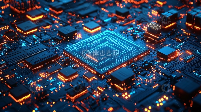 高清大图下载【趣麦麦图】电路板特写