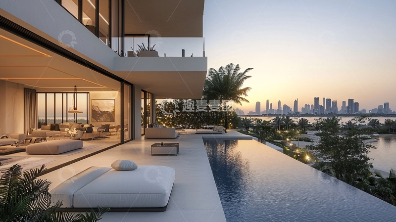 高清大图下载【趣麦麦图】现代海景别墅24