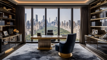 高端大气现代书房