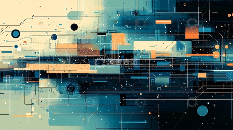 高清大图下载【趣麦麦图】抽象科技背景