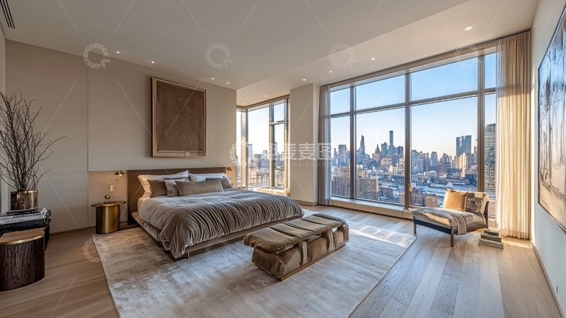 高清大图下载【趣麦麦图】现代简约风格卧室