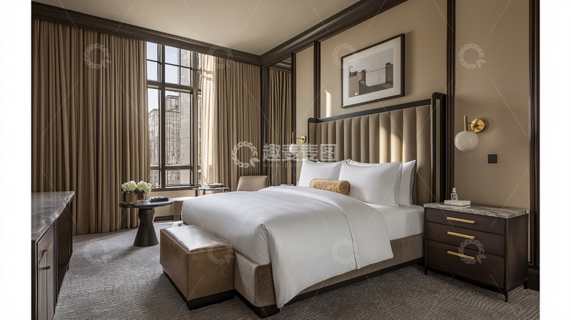 高清大图下载【趣麦麦图】高级酒店套房卧室