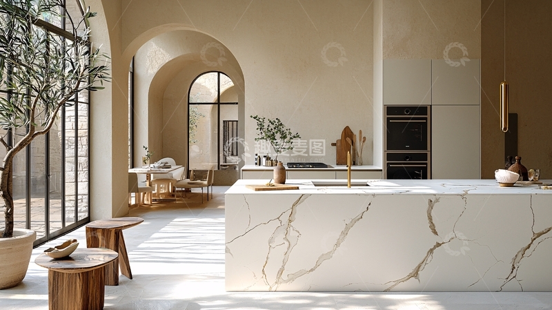 高清大图下载【趣麦麦图】极简风格厨房设计