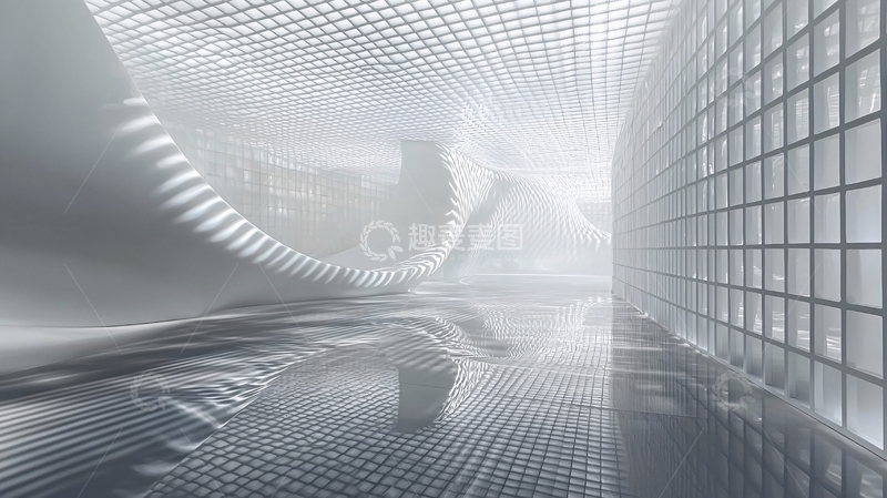高清大图下载【趣麦麦图】未来感建筑空间
