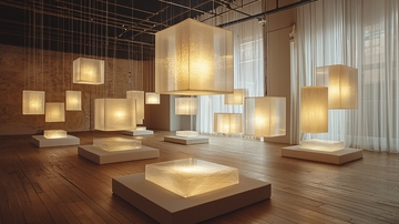 悬挂式方形灯具