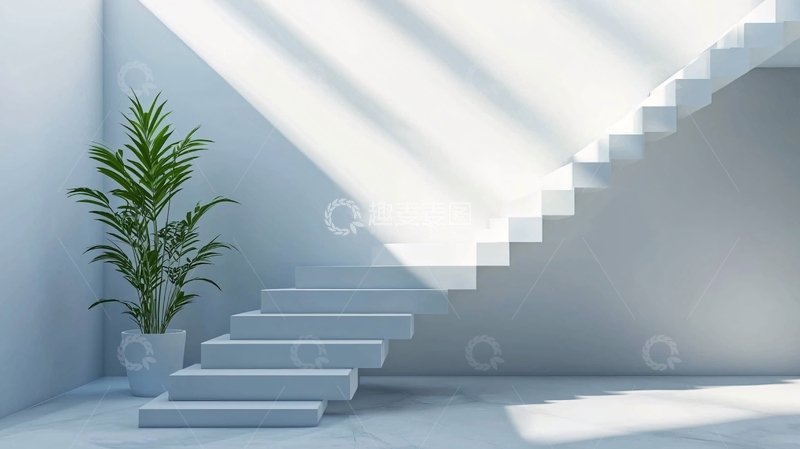 高清大图下载【趣麦麦图】简约现代楼梯