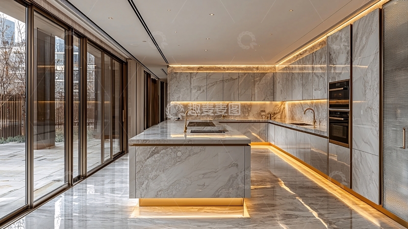 高清大图下载【趣麦麦图】现代极简风格厨房