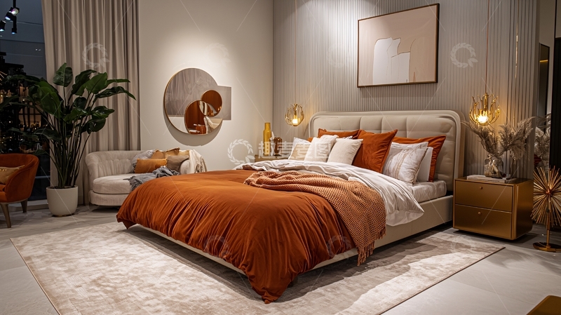 高清大图下载【趣麦麦图】现代简约卧室设计176