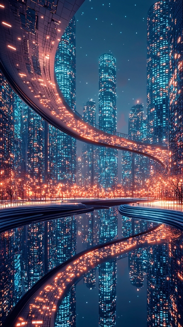 未来城市夜景66