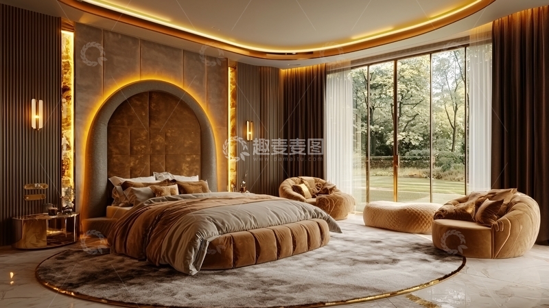 高清大图下载【趣麦麦图】奢华卧室设计16