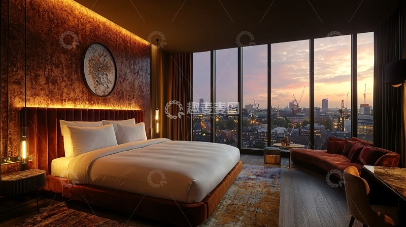 高清大图下载【趣麦麦图】酒店房间