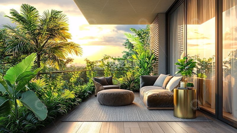 高清大图下载【趣麦麦图】阳台景观