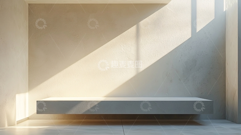 高清大图下载【趣麦麦图】极简风格室内长凳