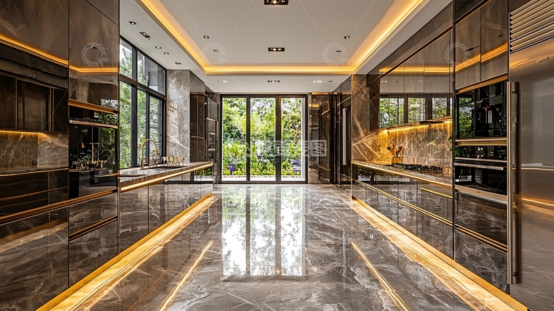高清大图下载【趣麦麦图】现代奢华别墅大堂