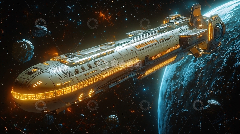 高清大图下载【趣麦麦图】宇宙飞船