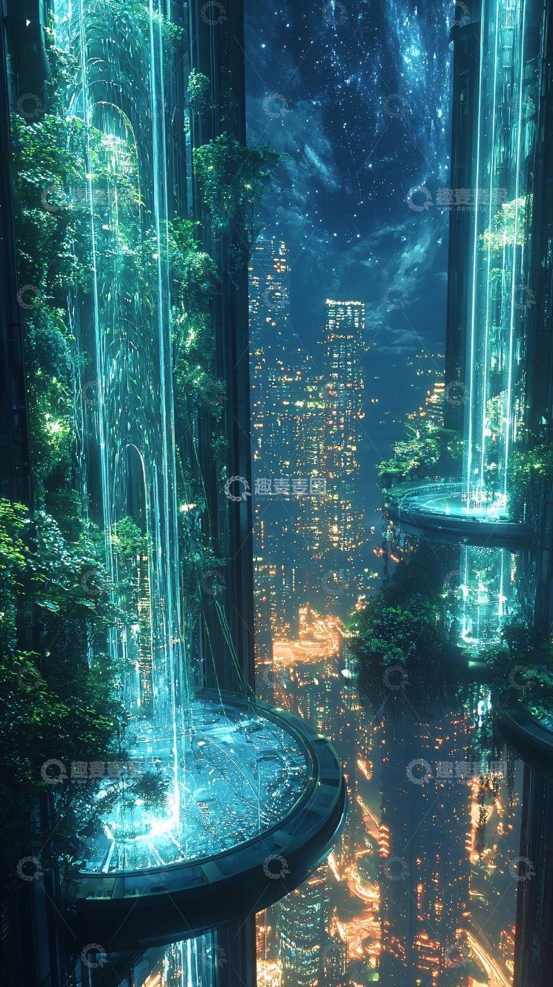 高清大图下载【趣麦麦图】未来都市