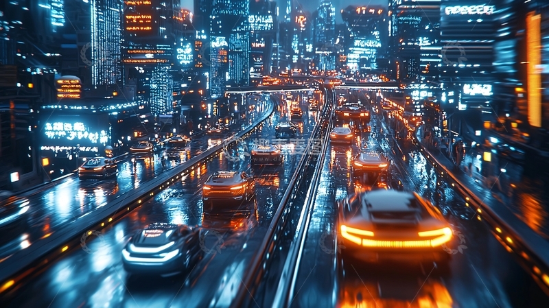 高清大图下载【趣麦麦图】未来都市夜景366