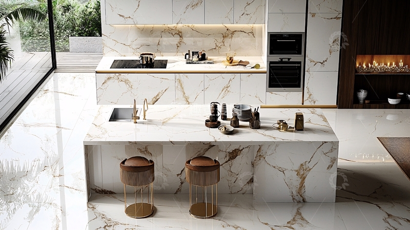 高清大图下载【趣麦麦图】现代轻奢厨房装修