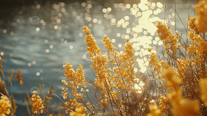 高清大图下载【趣麦麦图】金色植物