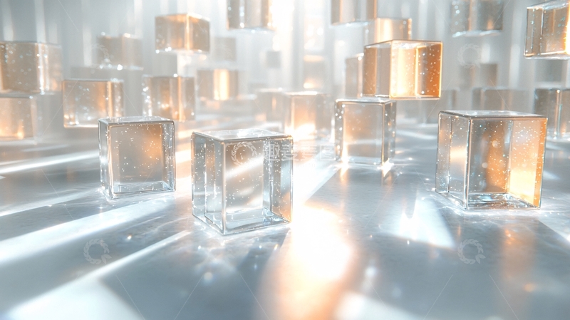 高清大图下载【趣麦麦图】透明立方体