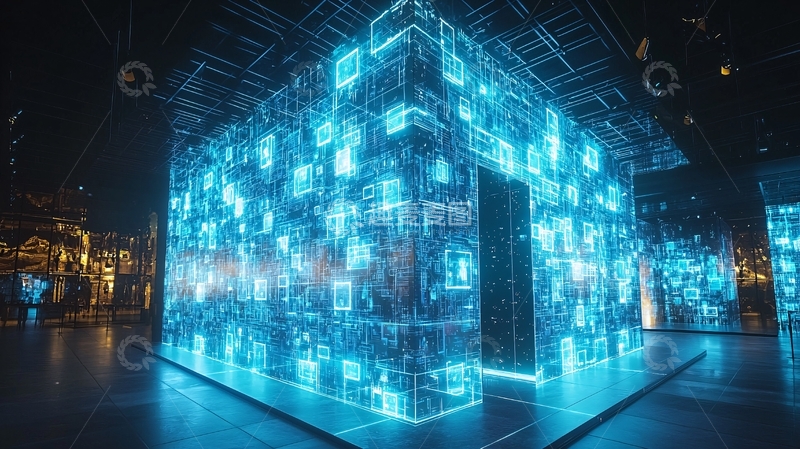 高清大图下载【趣麦麦图】数据方块