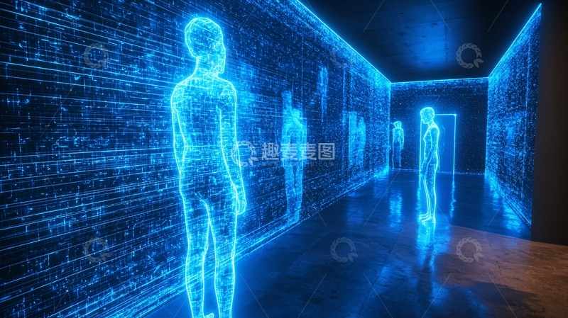 高清大图下载【趣麦麦图】数字走廊