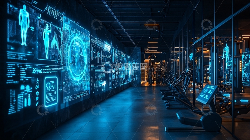 高清大图下载【趣麦麦图】未来科技健身房