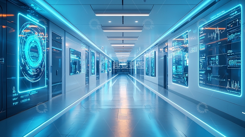 高清大图下载【趣麦麦图】科幻未来走廊