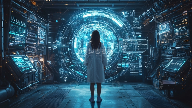 高清大图下载【趣麦麦图】未来科技实验室